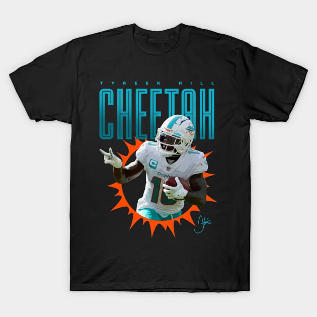 Tyreek Hill Peace Sign T-Shirt by Juantamad